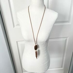 Kendra Scott Rayne Tassel Fringe Elegant Long Necklace